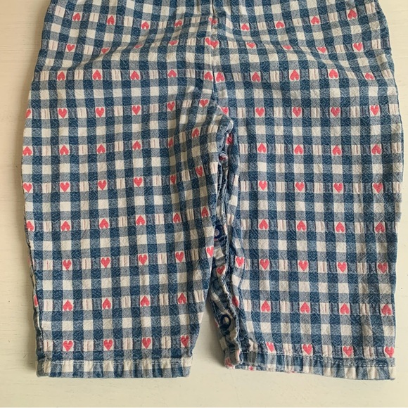 Vintage Oshkosh Overalls Heart Pattern Sz 12 Months Made in Canada - Picture 12 of 15